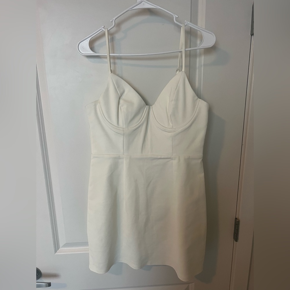 Princess Polly Novella Mini Dress White